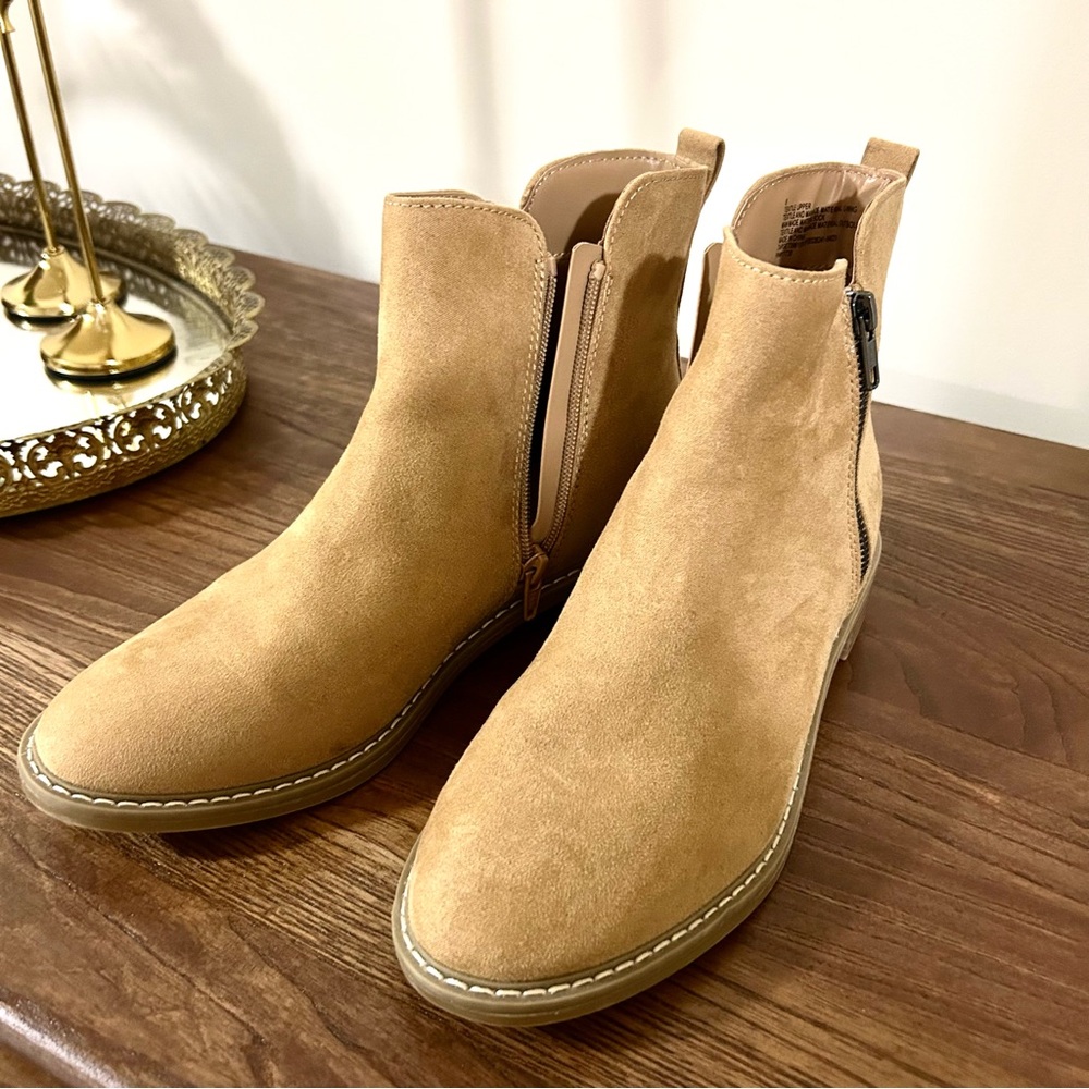 Tan Suede Ankle Boots